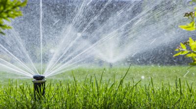 Wide Lawn Sprinkler System
